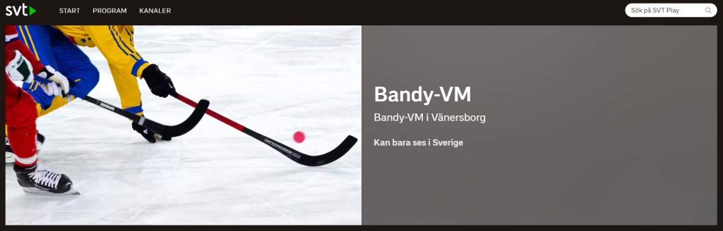 Bandy VM live stream